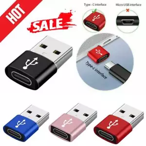 USB 3.0 Typ A Stecker auf USB 3.1 Typ C Buchse Adapter Konverter Anschluss FAST - Picture 1 of 15