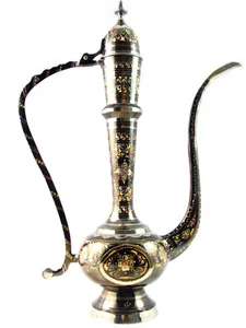 BRONZE WINE POT Arabian Antique Vintage Style handmade Home décor Metal craft - Imagen 1 de 12