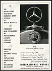 1953 Mercedes Benz car hood star ornament art vintage print ad