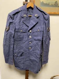 Vietnam Pilot US Air Force One Jacket 37 R Blue Blazer Goodwood Uniform Captain - Picture 1 of 8