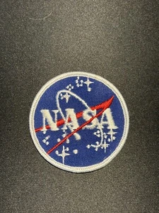 NASA BESTICKTER AUFNÄHER, WEISSER BORTE RAND - Bild 1 von 4