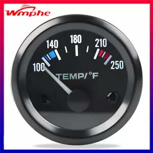 250℉ Water Coolant Temperature Gauge Kit Includes Electronic Sensor for Trucks - Picture 1 of 7