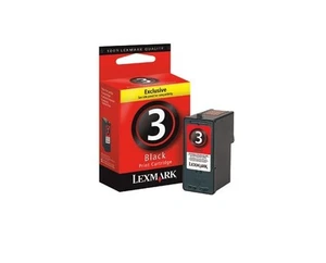 Lexmark No 3 Black ORIGINAL 18C1530E X2480 X2580 X3580 X4580 18C1530E Foil Pk - Afbeelding 1 van 1