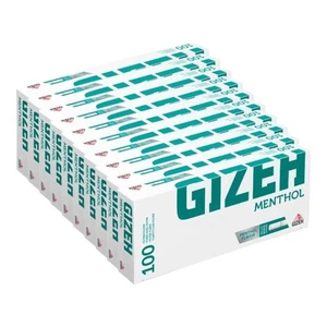 1000x Gizeh Menthol Premium Filter Tubes King Size Cork Tobacco Cigarette Green - Picture 1 of 4