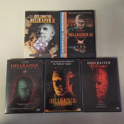 HellRaiser 2-6 DVD Lot - All Discs In Mint Condition - Image 1 of 4