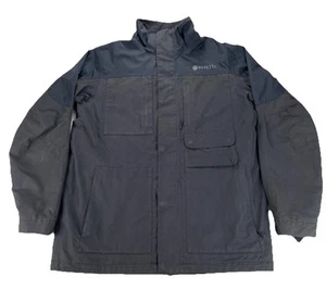 Beretta Field Jacket Game Pouch Men’s L Black Waterproof Hunting Outdoor Rain - Picture 1 of 17