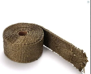 Protector Exhaust Header Heat Pipe Wrap Tape With 5 Stainless Steel Zip Ties Kit - Picture 1 of 1