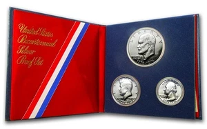 3 SETS - 1776-1976 US Bicentennial Silver Proof Set 40% Silver - This lot 3 SETS - Picture 1 of 2