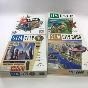 Pacchetto Maxis Sim City [Sim City, Sim City 2000, Sim Town e Sim Isle] - Foto 1 di 19