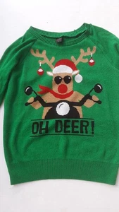 LOL Vintage Christmas sweater reindeer “Oh Deer” size M - Picture 1 of 6