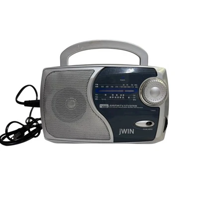 Radio Portátil JWIN AM/FM con TV1/TV2/Banda Climática Modelo JX-M9 Probado Funciona Foto 1 de 4
