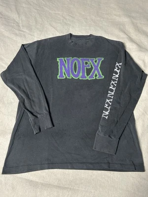 De colección 93 NOFX Europeo Invierno Trek Punk Manga Larga Gira Para Hombres Corte L Etiqueta B10 Foto 1 de 4
