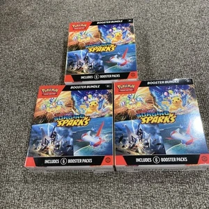 3x Pokemon S&V Surging Sparks Booster Bundle Factory Sealed - Bild 1 von 3
