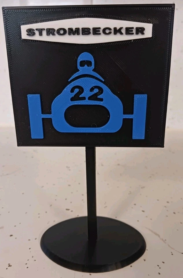 STROMBECKER 1:24, 1:32 SLOT CAR DISPLAY LETRERO 6" ALTO. IMPRESO 3D Foto 1 de 4