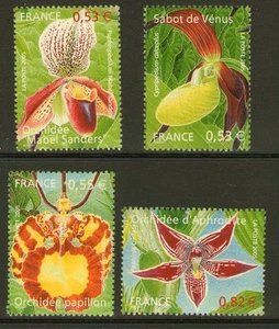 SERIE TIMBRES 3763-3766 NEUF XX LUXE - 4 ORCHIDEES - FLEURS - SERIE NATURE - Foto 1 di 1