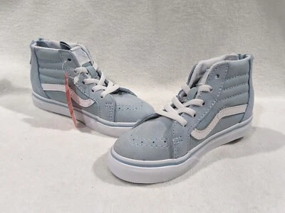 Vans Toddler Girl's SK8 Rainbow Light Blue/Multi Hi Zip Sneakers - Size 7 NWOB - Image 1 of 4