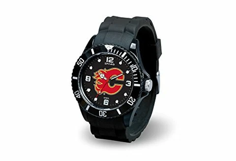 Sparo Spirit Black Men's Watch - NHL - Calgary Flames Cover