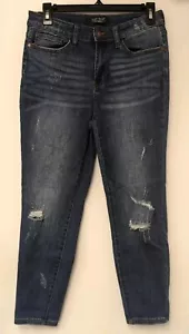Jeans Judy blu donna 30 blu vita alta vestibilità rilassata aderente denim invecchiato - Foto 1 di 4