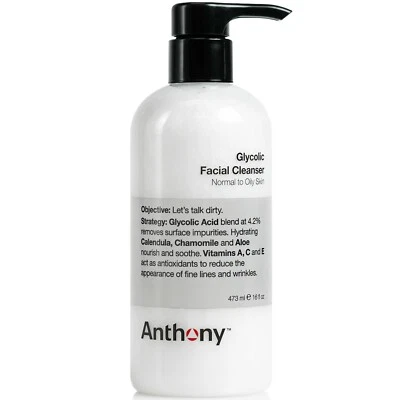 Limpiador facial glicólico Anthony, piel normal a grasa, ácido glicólico, 16 OZ Foto 1 de 4
