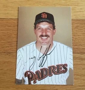Craig Lefferts San Diego Padres Signed Autograph 1985 Team Issued Postcard - Picture 1 of 3