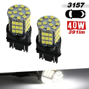 2X 3157 Proyector Alta Potencia Blanco 391 LED Parada de Freno Luces de Estacionamiento Bombillas - Imagen 1 de 3