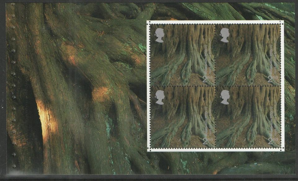 (V666) GB QEII Stamps TREASURY OF TREES Prestige Booklet Pane ex DX26 MNH - Image 1 of 1