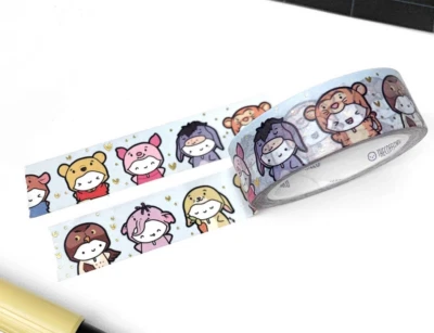 NEW The Coffee Monsterz Co TCMC Winnie & Friends Washi Tape Roll 8th Anniversary - Image 1 of 3