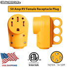 125/250V 50AMP RV Female Replacement Receptacle Plug Ergonomic Grip Handle Plug