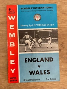 Vintage England v Wales 16th May 1969 Schools International WEMBLEY STADIUM - Picture 1 of 1
