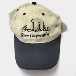 Gorra Ryan Cooperative Agricultura Granja Beige Adulto Usada Correa B307D - Imagen 1 de 5
