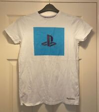 Childrens T Shirt Size 12-13 Years UK Kids Playstation Genuine Merch White Blue