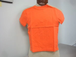 Girls' T-shirt short sleeve, Fusion Orange, size XS (4) - Picture 1 of 2