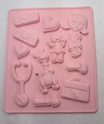 Silicone Toys Girl Candy Chocolate Mold Heart Purse Doctor Play Set - Image 1 of 4