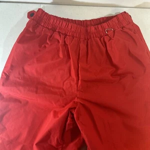Columbia Seam Sealed Ski Winter Pants Red Medium Elastic Waist & Cuffs - Picture 1 of 12