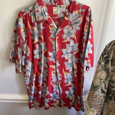 Camisa hawaiana con botones para hombre talla XL mezcla de rayón floral Foto 1 de 3