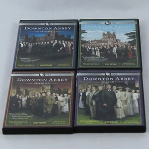 Downton Abbey Seasons 1-4 DVD 3 Disc Set UK Edition by PBS - Good Condition - Picture 1 of 5