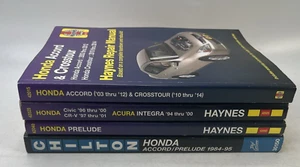 Honda Service/Repair Manuals-Accord, Prelude, Civic, CR-V set of 4 - Picture 1 of 13