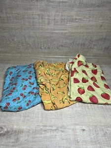 Paquete corto de ropa de dormir vintage de moda para insectos 3x 4x plátanos fresas cerezas - Imagen 1 de 4