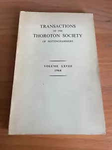 More details for transactions of the thoroton society nottinghamshire 1964 vol lxviii 68