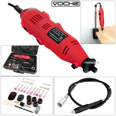 VOCHE®MINI ROTARY DRILL MULTI TOOL KIT + 40PC ACCESSORIES FLEXI SHAFT + STAND - Image 1 of 4