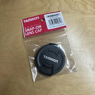 Tamron 58 mm Front Snap-On Lens Cap C1FC Brand New, Factory Packaged - Image 1 of 3