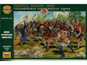 Zvezda 1/72 scale MEDIEVAL PEASANT ARMY - Picture 1 of 4