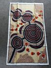 Vintage Australian Linen Tea Towel Barker Souvenirs Indigenous Designs Retro