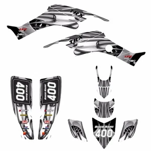 TRX 400 EX Graphics kit for Honda 1999 - 2007 400EX custom deco #4444 Gray Metal - Bild 1 von 3