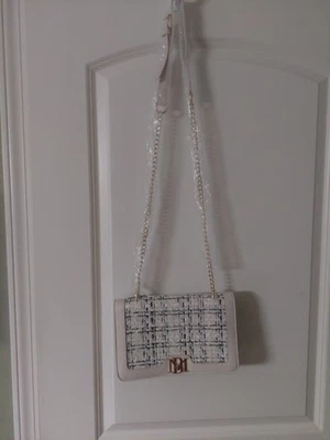 Cartera Bandolera Badgley Mischka con Tweed de Lana y Cadena Dorada Foto 1 de 4