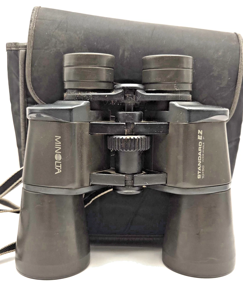 MINOLTA Standard EZ 10x50 Wide Angle Binoculars with Case - Image 1 of 4