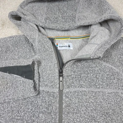Jaqueta Smartwool Feminina XL Cinza Zíper Completo com Capuz Manga Longa Bolsos com Zíper - Imagem 1 de 4