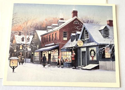 Tarjeta de Navidad Lang Co The Toymaker Paul Landry Toy Store Victorian Village Foto 1 de 3