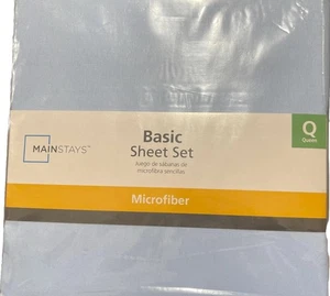 Mainstays Queen Softest Microfiber 4PC Sheet Set Brand New Sealed - Picture 1 of 1