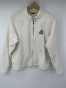 VTG Antigua Fleece Womens L Full Zip Ohio State Warm Buckeyes - Picture 1 of 9